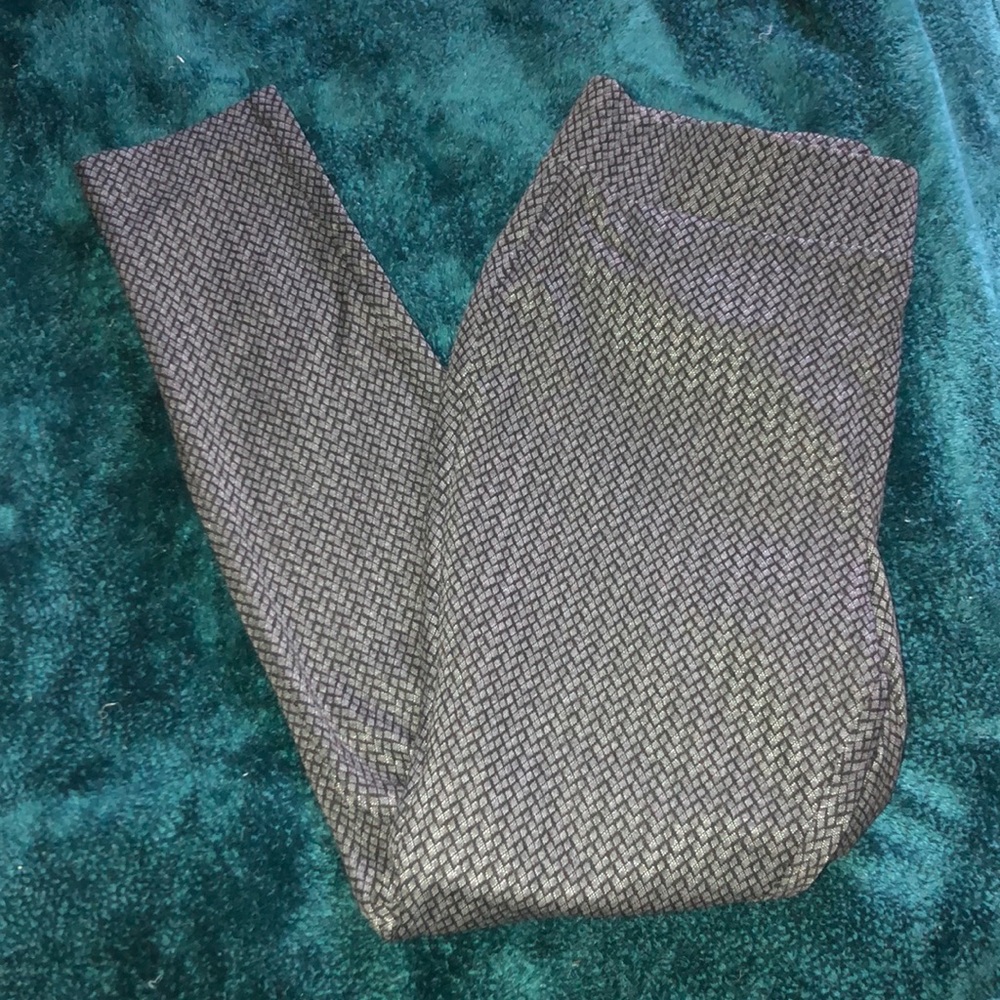 Shimmery gray skinny leggings from Loft